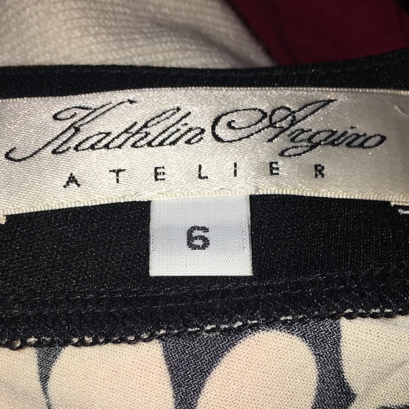 Black/white print dress, Size 6 - Picture 3 of 5